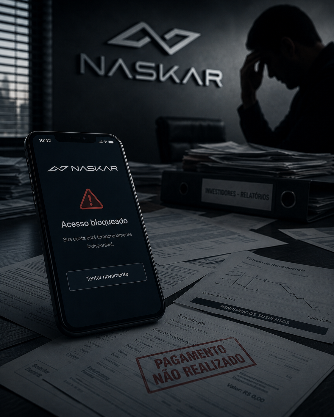 Naskar Holding — aplicativo bloqueado